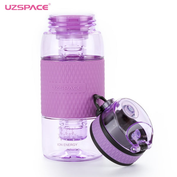 UZSPACE 350ml Infuser Water Bottle Plastic