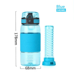 UZSPACE 350ml Infuser Water Bottle Plastic