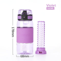 UZSPACE 350ml Infuser Water Bottle Plastic