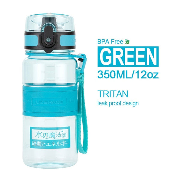 UZSPACE Sports Water Bottle Kids Tour Plastic kettle Portable LeakProof