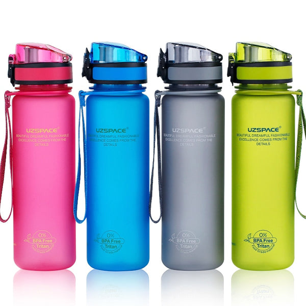 Water Bottles 500/650/1000ML Protein Shaker Leakproof
