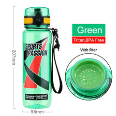 UZSPACE 500ml Sports Water bottle Portable Leakproof