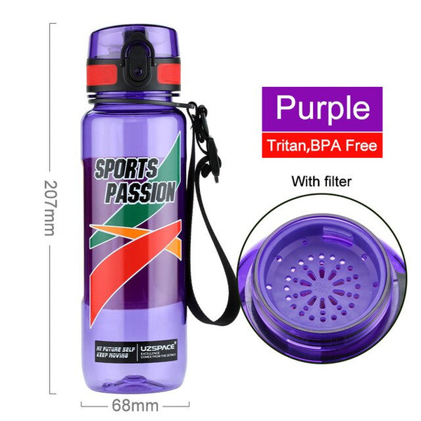 UZSPACE 500ml Sports Water bottle Portable Leakproof