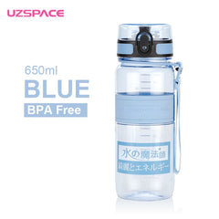 UZSPACE 650ml Outdoor Sport Water Bottles