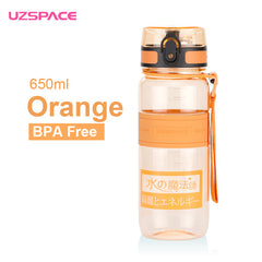 UZSPACE 650ml Outdoor Sport Water Bottles