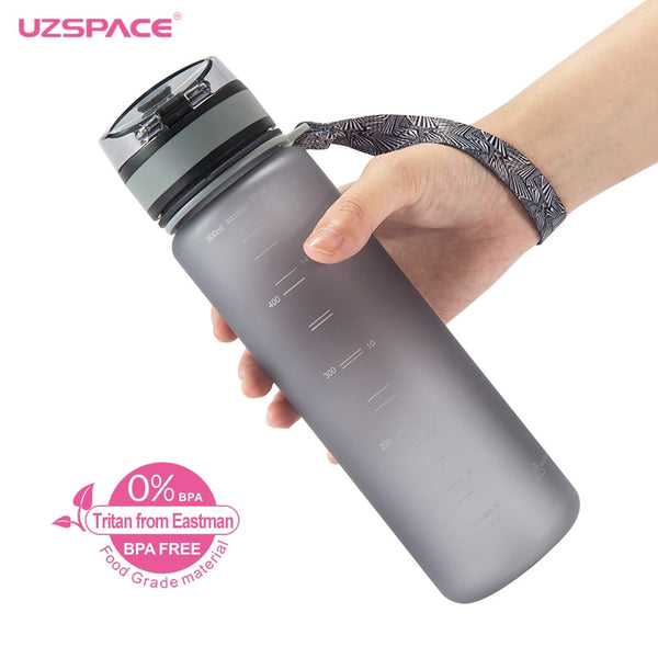 UZSPACE 0%BPA Plastic Sports Water Bottle